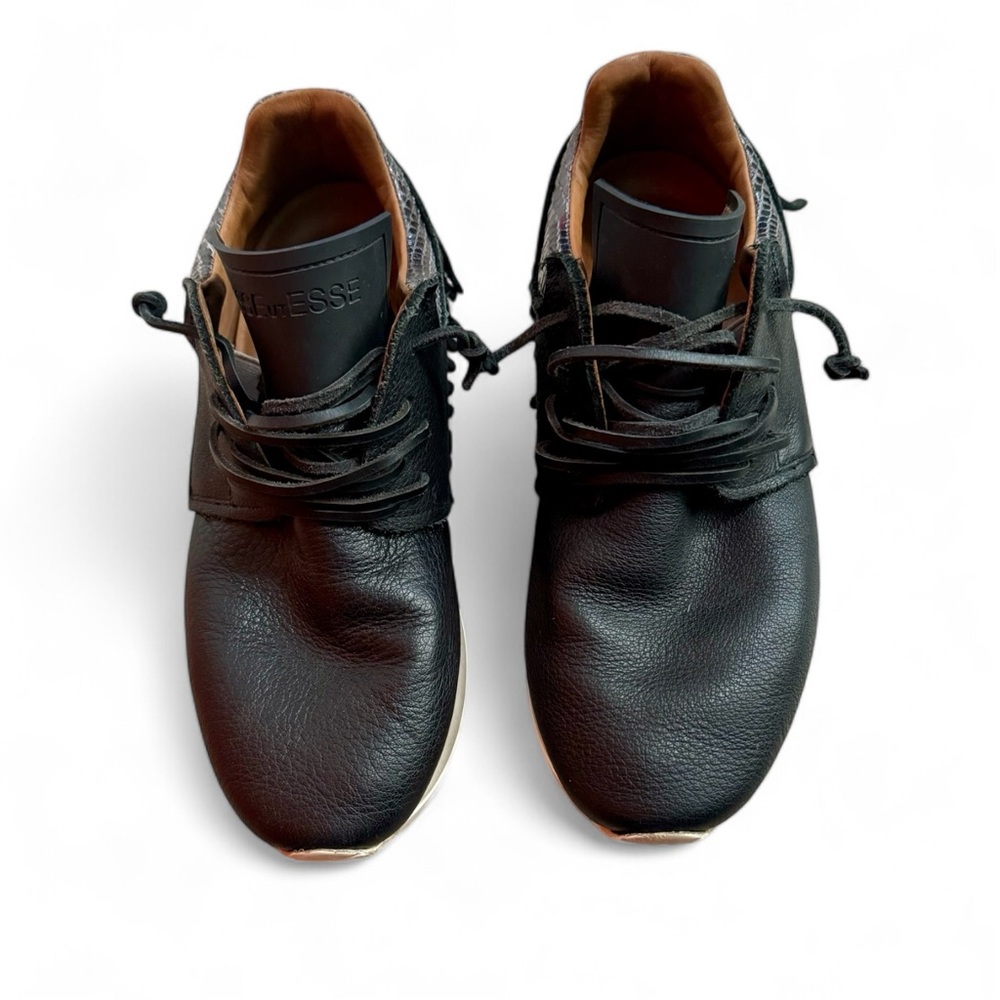 Esseutesse Leather Fringe Sneaker Size 38 US 7 - 7.5